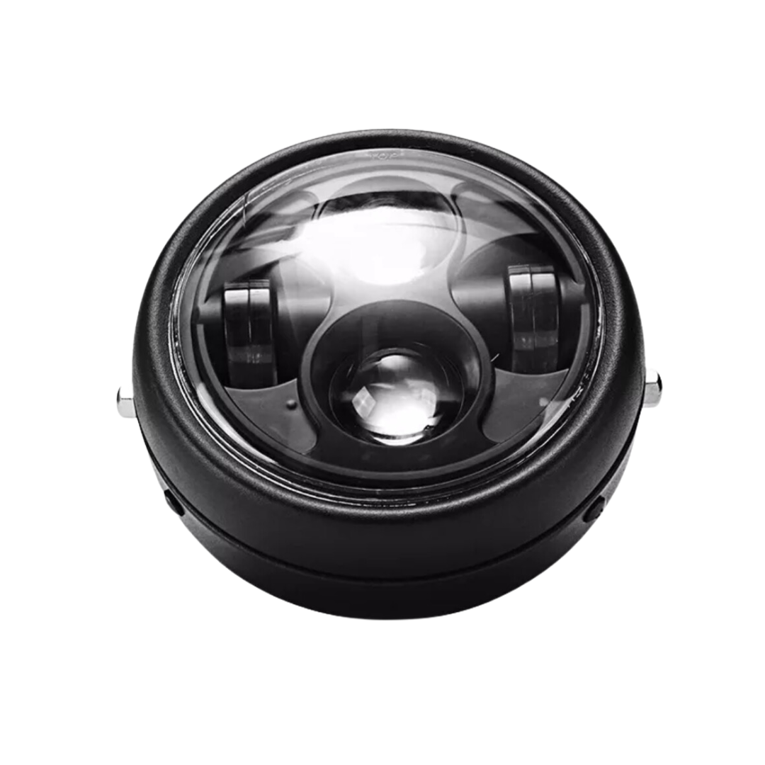 LED Round Headlight & Bracket Set: 6.5"