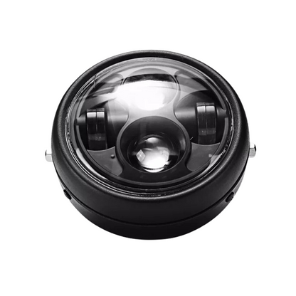 LED Round Headlight & Bracket Set: 6.5"