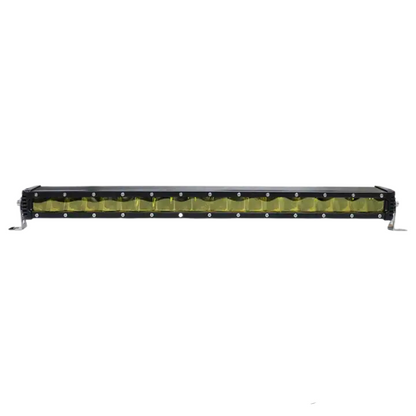 Auto Single Row Yellow LED Light Bar: 20-Inch (200W)