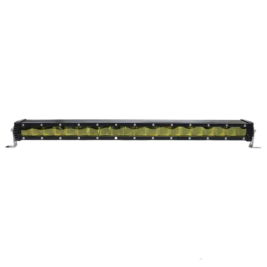 Auto Single Row Yellow LED Light Bar: 20-Inch (200W)