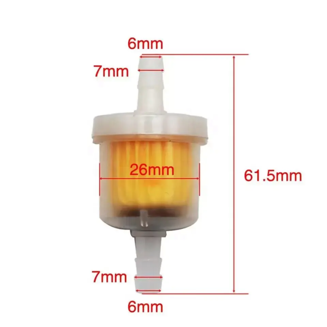 Small Motorcycle Fuel Line/ Petcock Switch/ Fuel Filter Kit (6mm)