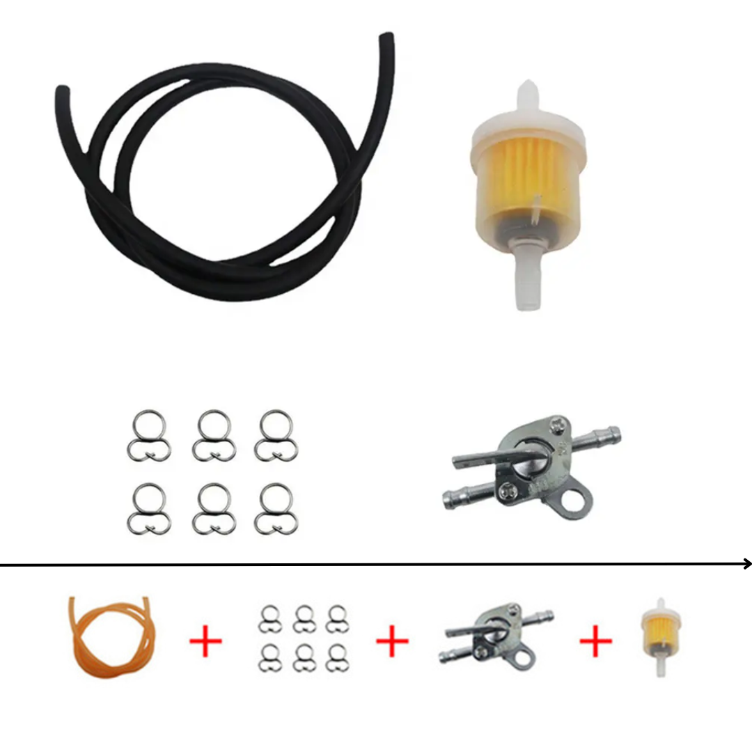 Small Motorcycle Fuel Line/ Petcock Switch/ Fuel Filter Kit (6mm)