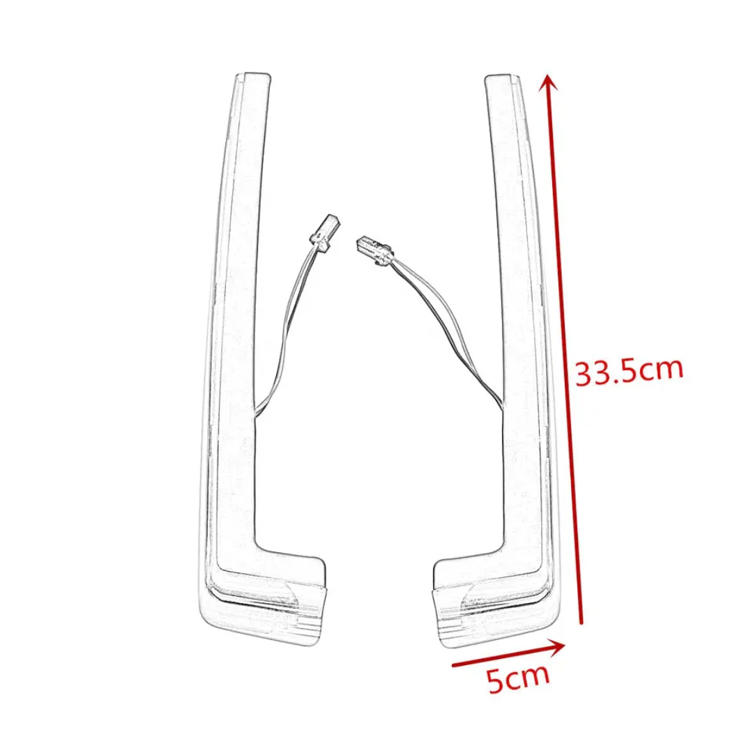 Side Marker Panel LED Light Compatible with Harley Touring Models (2006-)