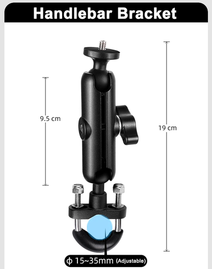Motorcycle Bicycle Handlebar Mount Suitable For Action Camera GoPro Osmo