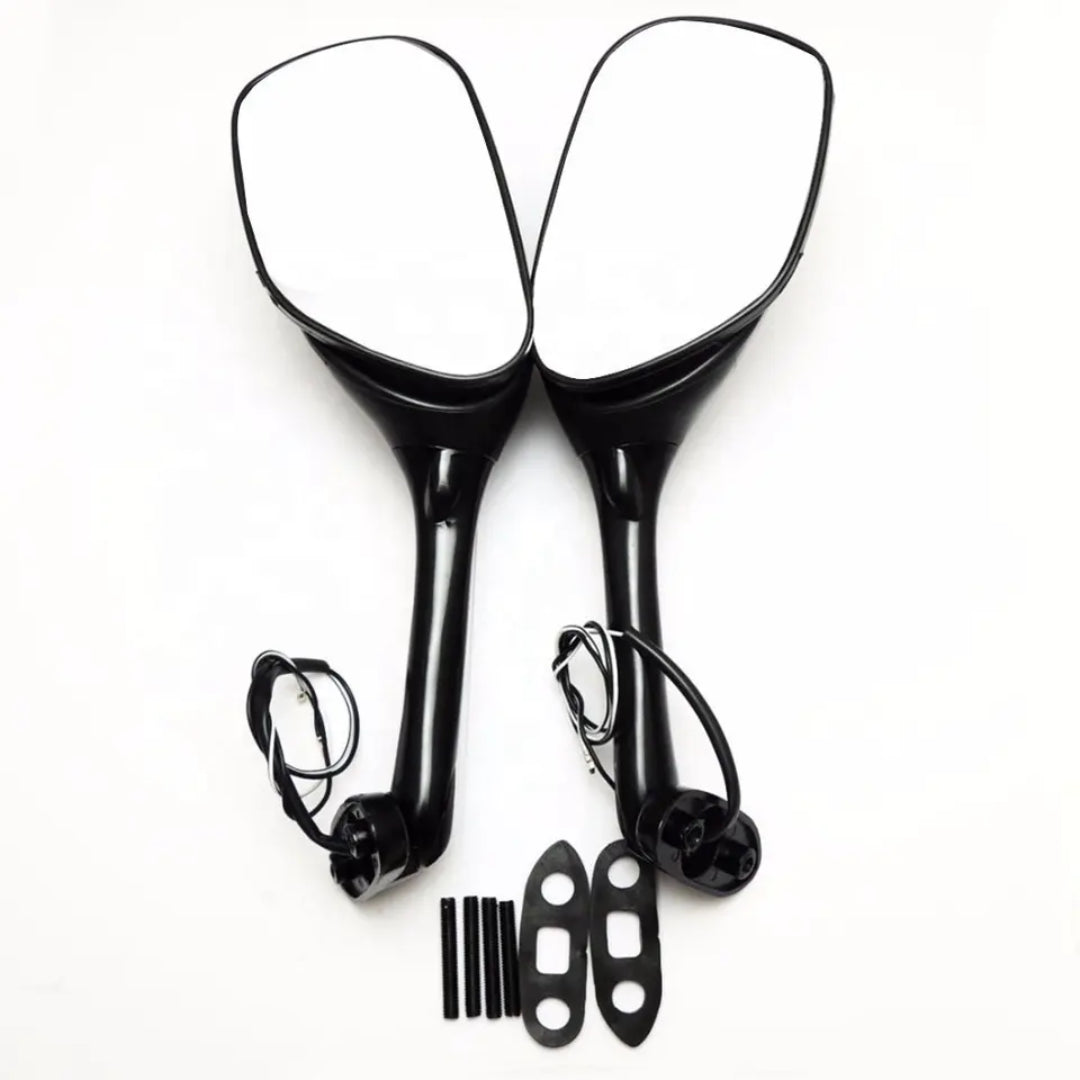 Mirror with LED Indicator Set (Smoke): Suzuki GSX-R600/ 750/ 1000