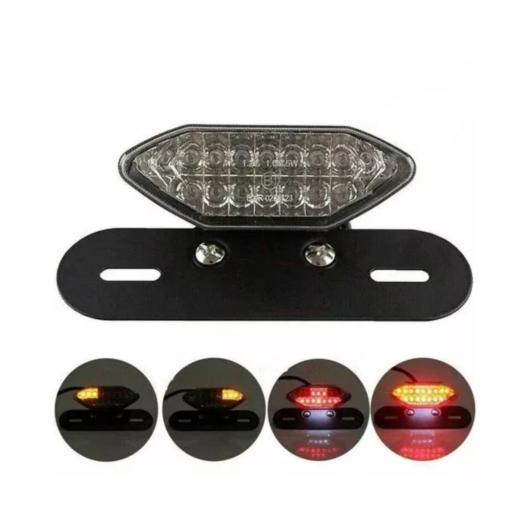 Motorcycle LED Taillight - Number Plate Holder, Indicators and Brake Light
