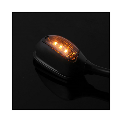 Mirror with LED Indicator Set (Smoke): Suzuki GSX-R600/ 750/ 1000