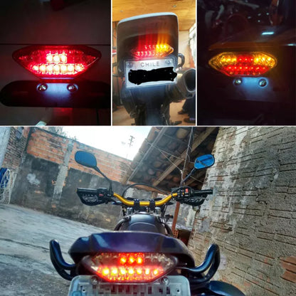 Motorcycle LED Taillight - Number Plate Holder, Indicators and Brake Light