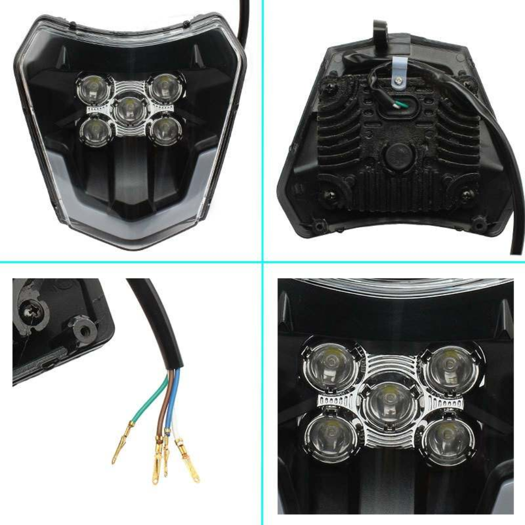 MC Replacement Headlight for KTM EXC, XCF, SX F, SMR & Enduro (30W)