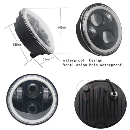 MC Harley/Cruiser/Custom Headlight (5.75")