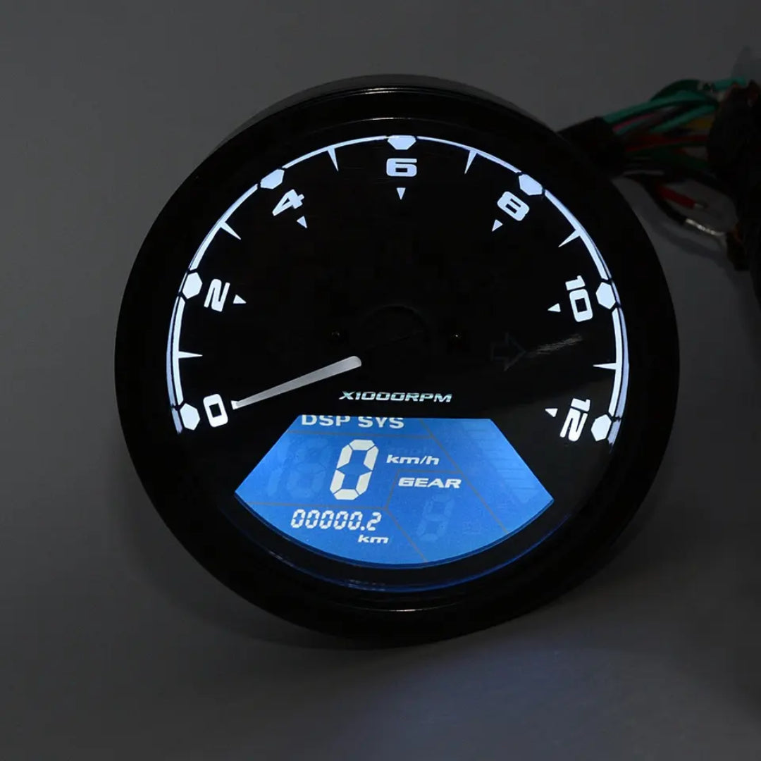 MC Custom Round Speedometer (LCD) #3