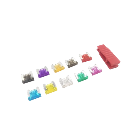 12V Automotive Mini Blade Fuse Kit with Holder (140 Piece)