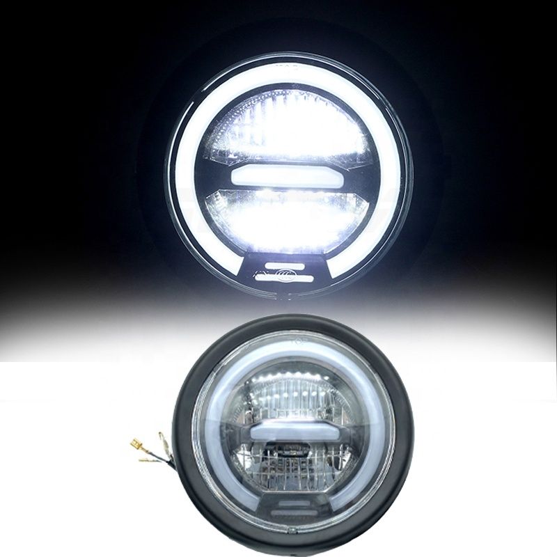Universal Motorcycle Round Headlight (7")