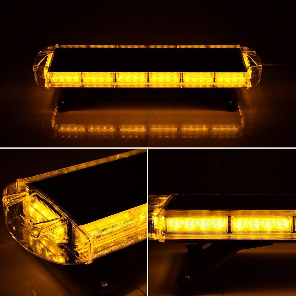 120cm Yellow Light Vehicle Roof Top Warning Strobe Flash Light