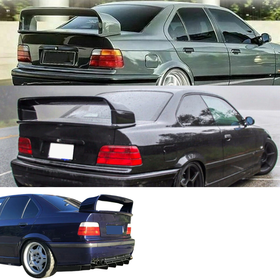 Custom GT Rear Boot Wing / Spoiler Compatible with BMW E36