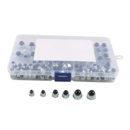 Nut with Black Nylon Cap Set M5/ M6/ M8 (120-Piece)