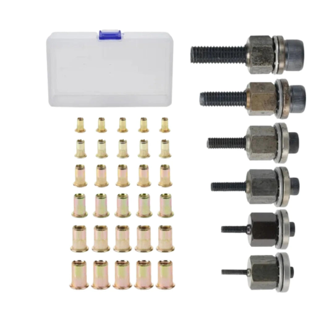 Pneumatic Rivet Tool Nut Thread/ Pull Head Riveting Nut M3-M10 Insert Kit