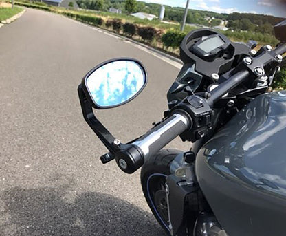 Universal Oval Motorcycle Bar End Mirrors