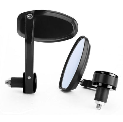 Universal Oval Motorcycle Bar End Mirrors