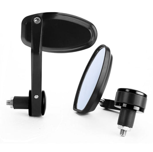 Universal Oval Motorcycle Bar End Mirrors