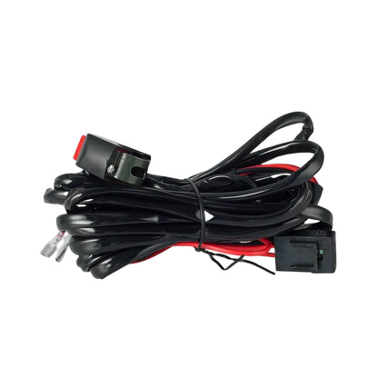 Motorcycle Spotlight Wiring Harness with Handlebar Switch (2-Light)