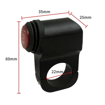 MC Aluminium Handlebar ON/OFF Switch (22mm)