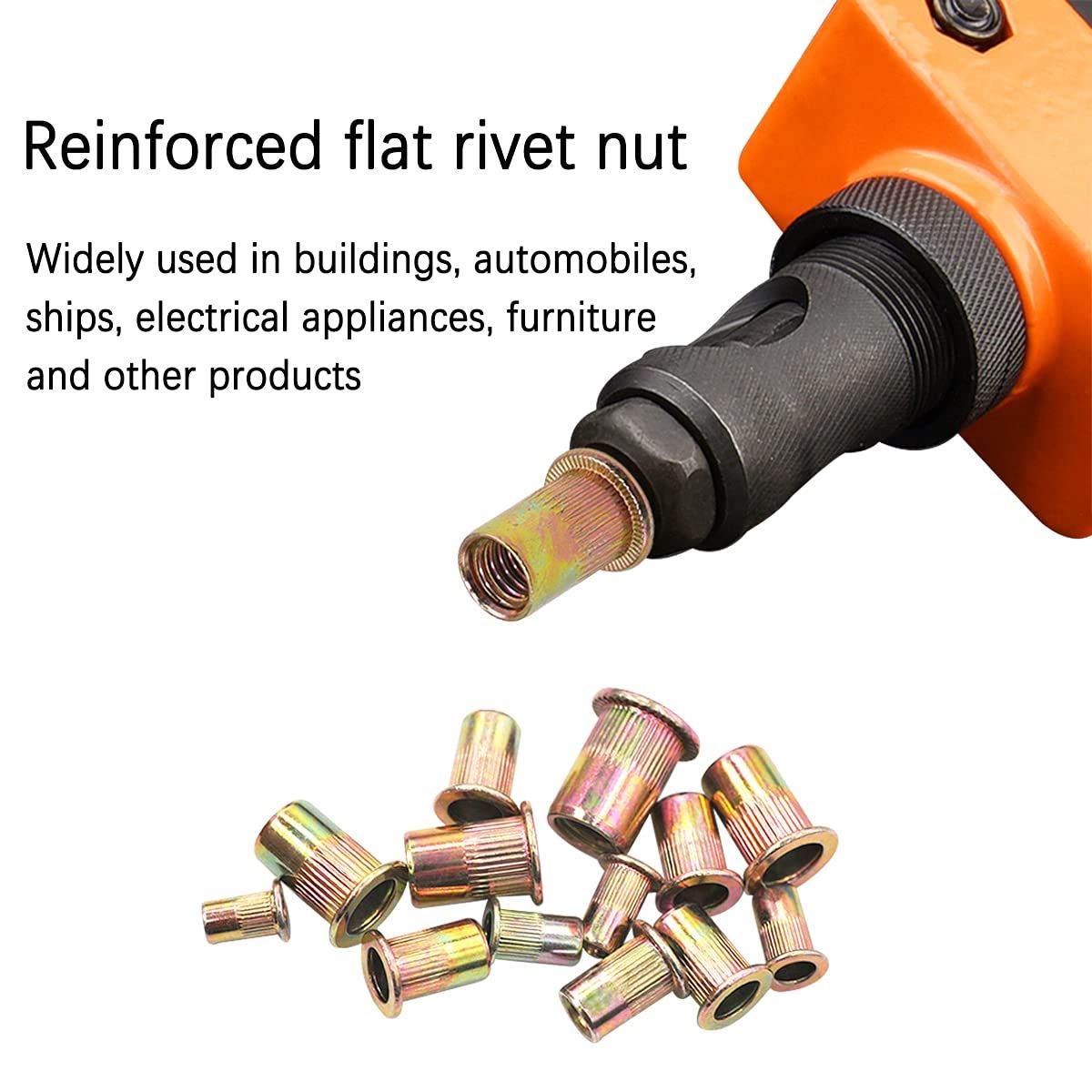 Home Tool DIY Zinc Plated Thread Nut Insert Set of 300 (M3 - M10)