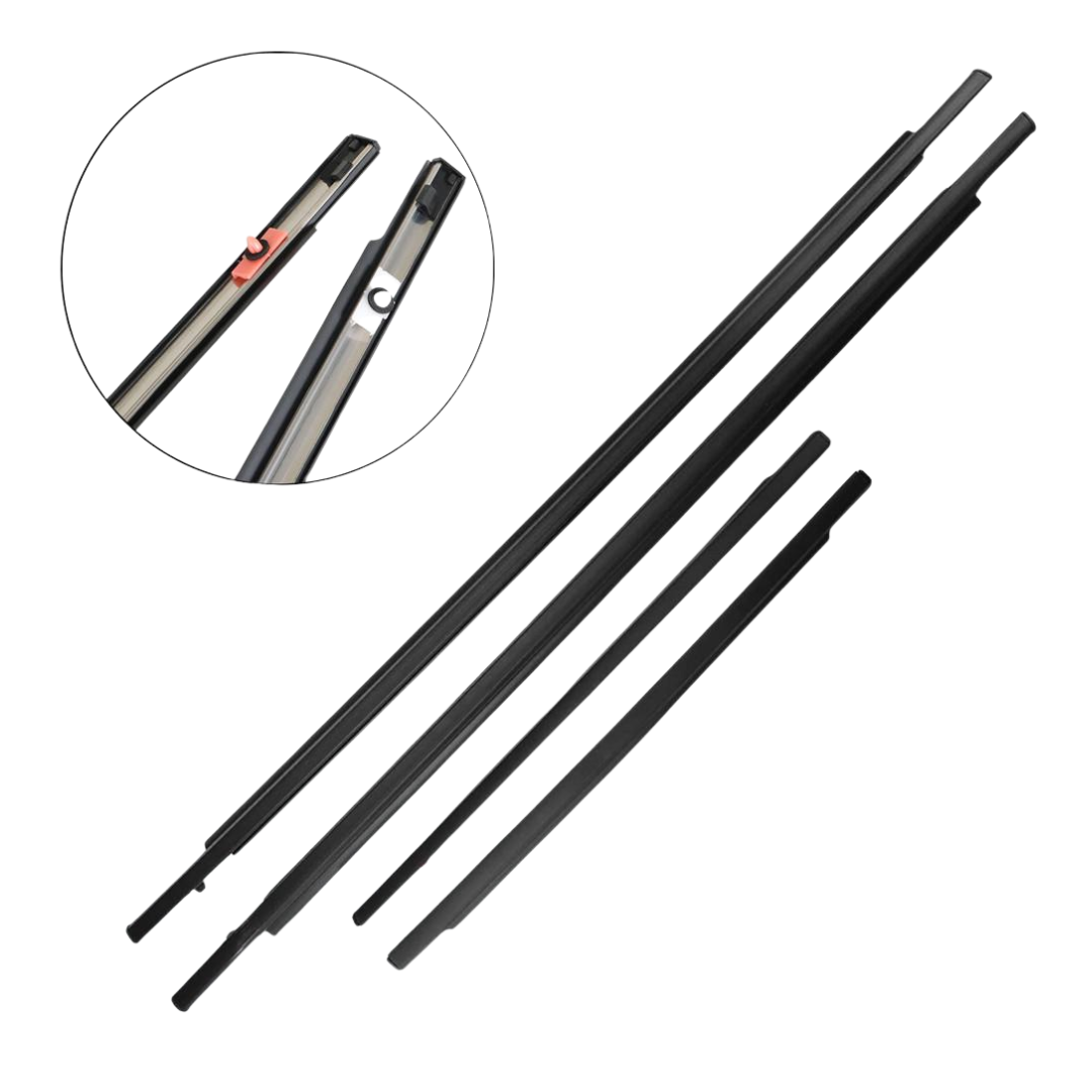 Aftermarket Window Weather Strip Trim Set: Toyota FJ Cruiser (4-Piece)