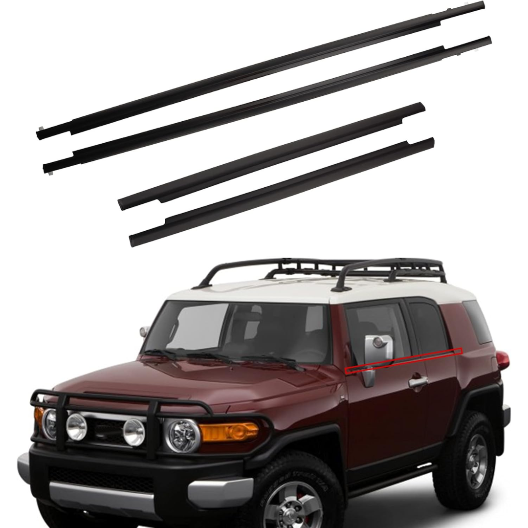 Aftermarket Window Weather Strip Trim Set: Toyota FJ Cruiser (4-Piece)