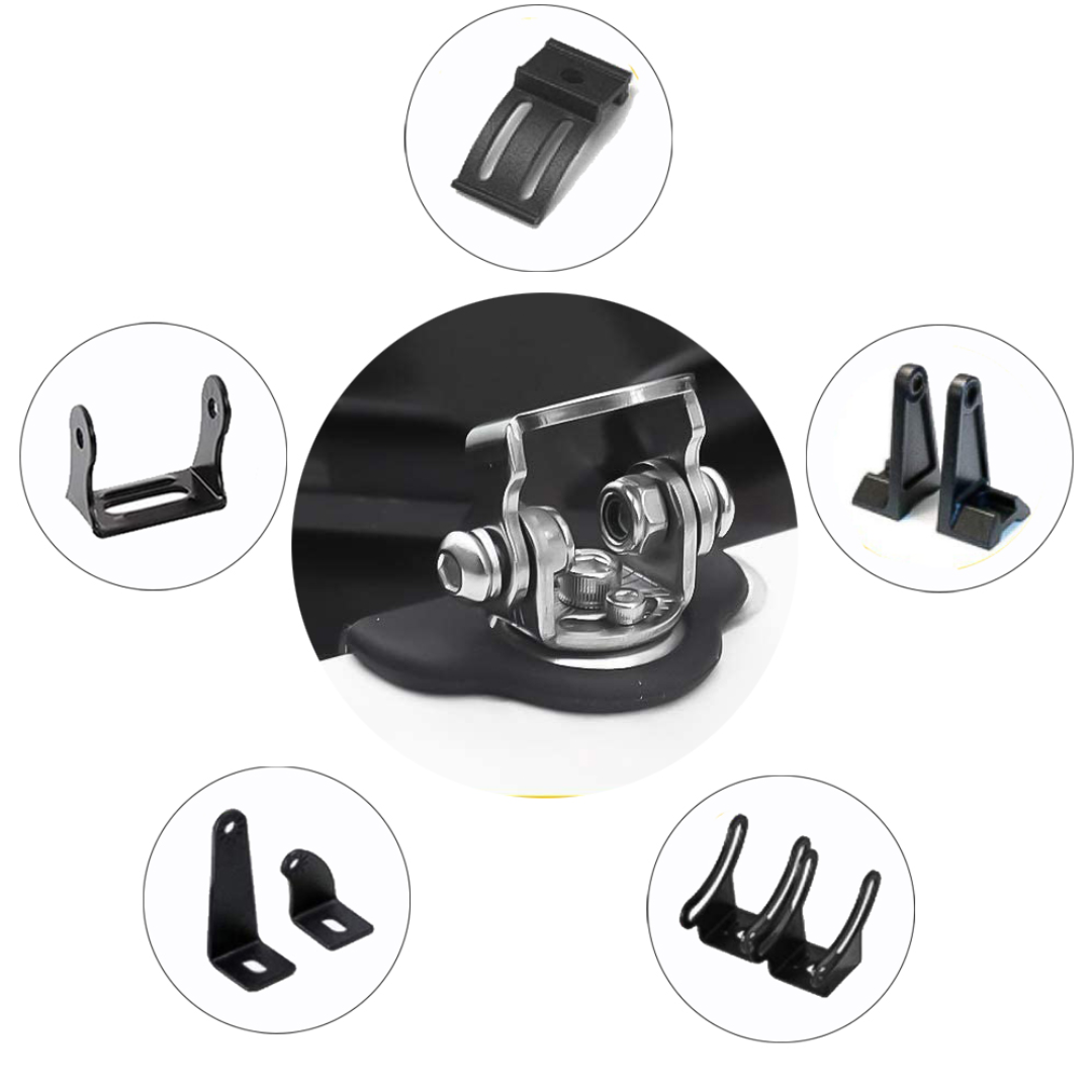Automotive Bonnet Spotlight/ LED Bar Mounting Bracket Set