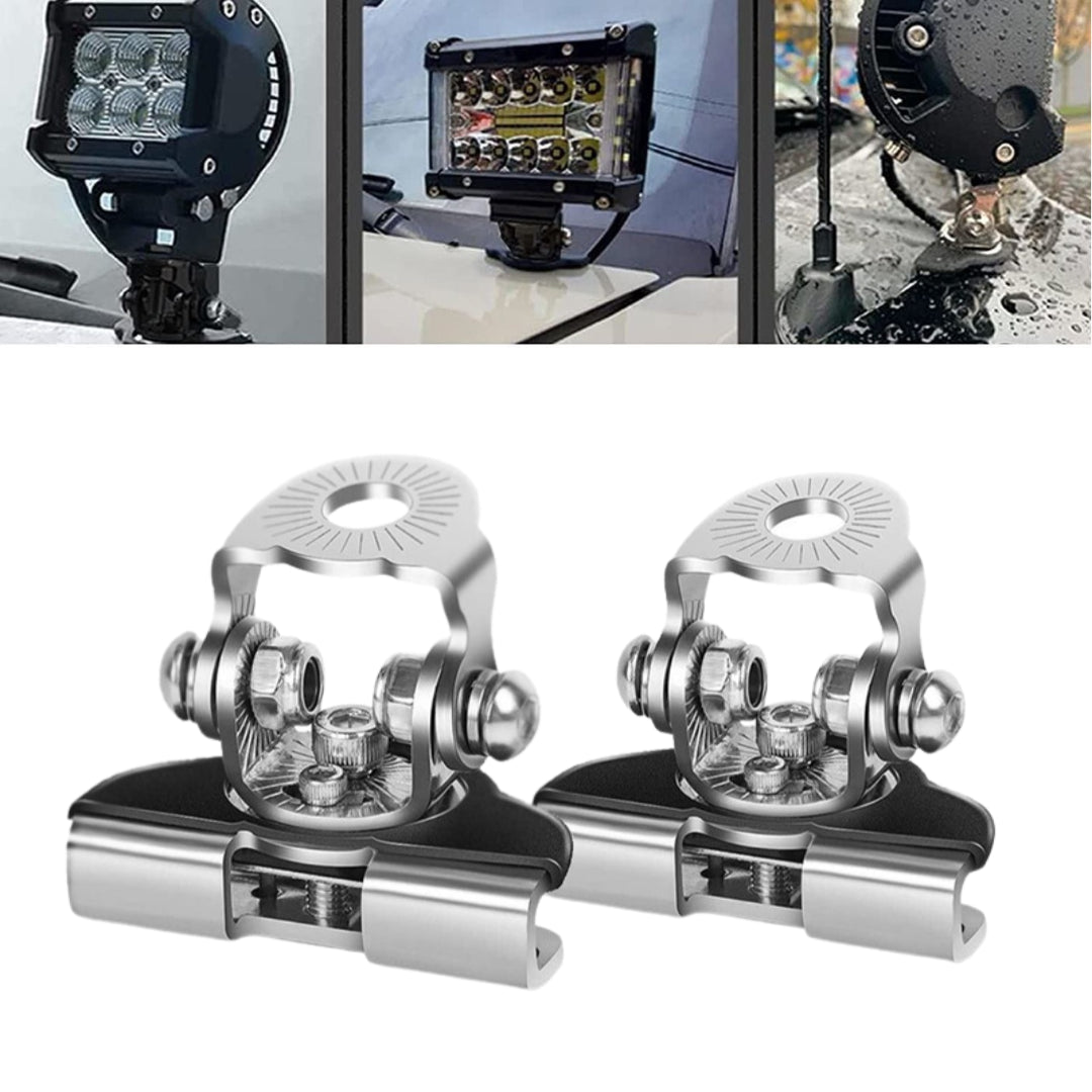 Automotive Bonnet Spotlight/ LED Bar Mounting Bracket Set
