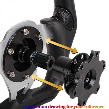 Quick Release Steering Hub, Snap Off Hub Spline Shaft