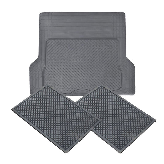 Universal Rubber Boot Mat and 2 x Floor Mat Combo Set