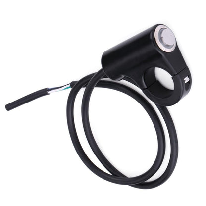 Motorcycle Handlebar Mount Switch with LED Light: 22mm - Blue