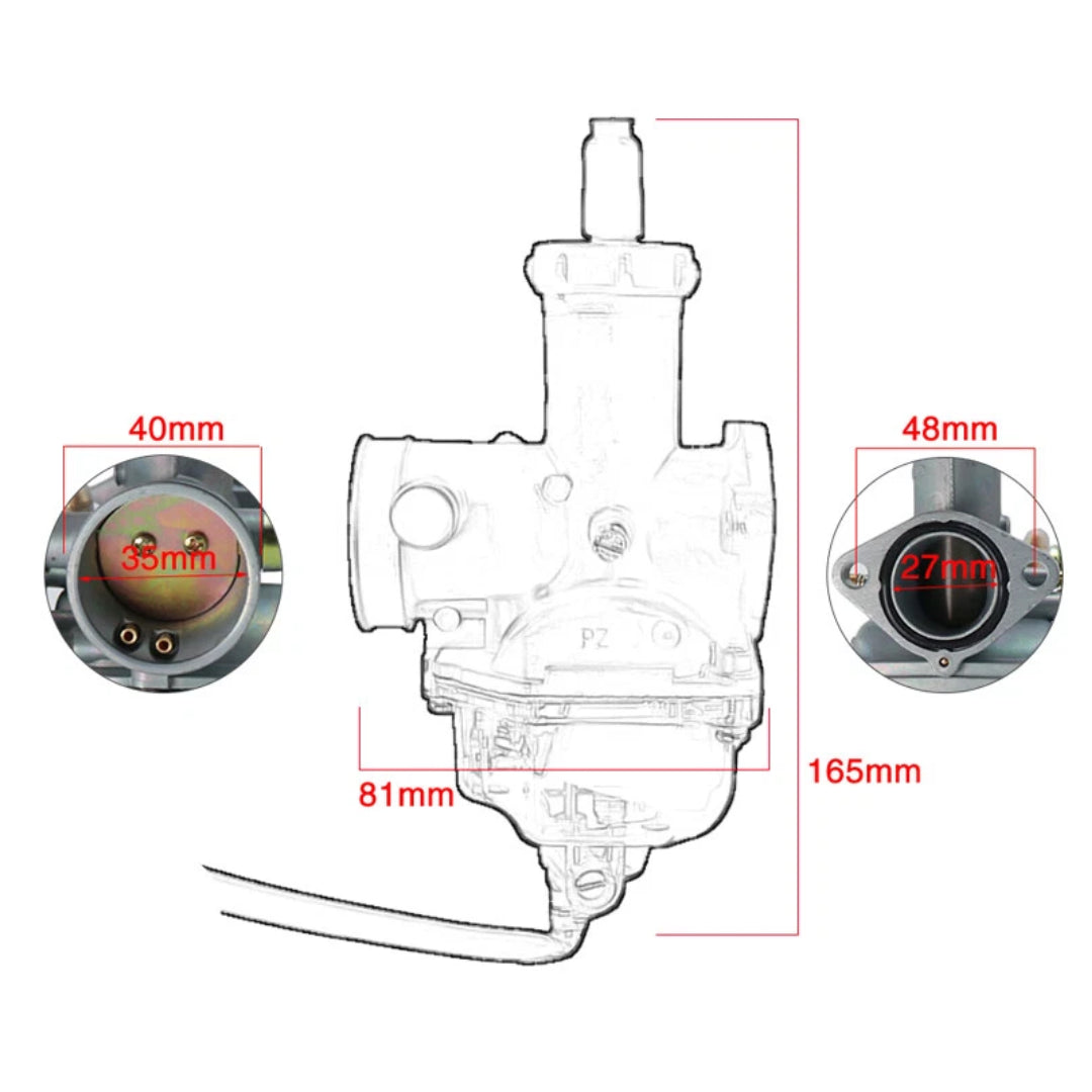 Aftermarket Carburetor Compatible with 125 / 150cc (27mm)