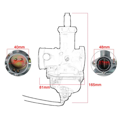 Aftermarket Carburetor Compatible with 125 / 150cc (27mm)