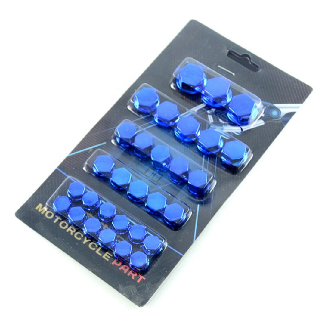 Motorcycle Plastic Bolt Cap Covers (30 Piece)
