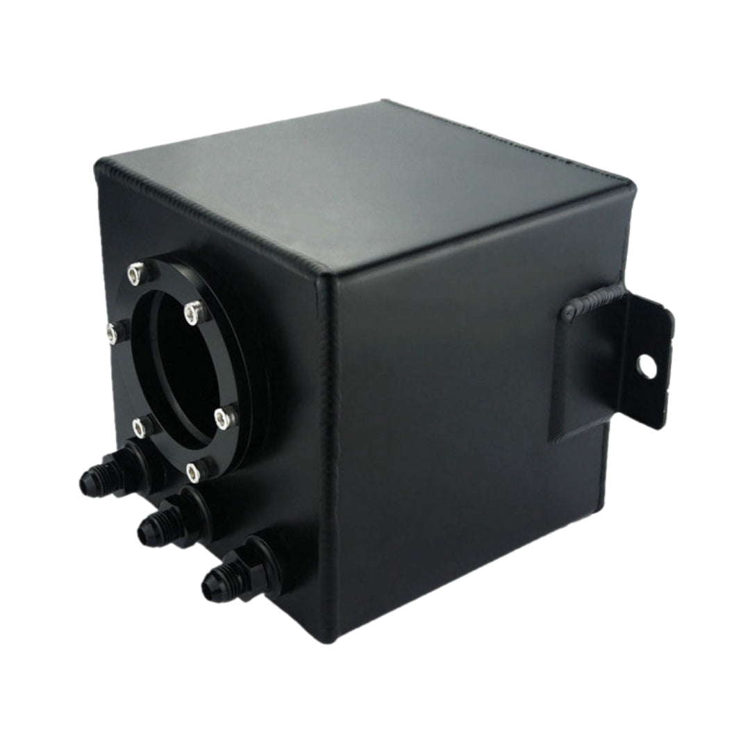 Aftermarket Billet Fuel Surge Tank: AN6 (2L) - Black
