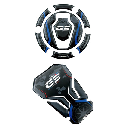Tank, Fuel Cap & Knee Pads Sticker Pad Set: BMW G310GS (2016-)