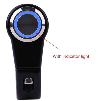 Motorcycle Handlebar Mount Switch with LED Light: 22mm - Blue