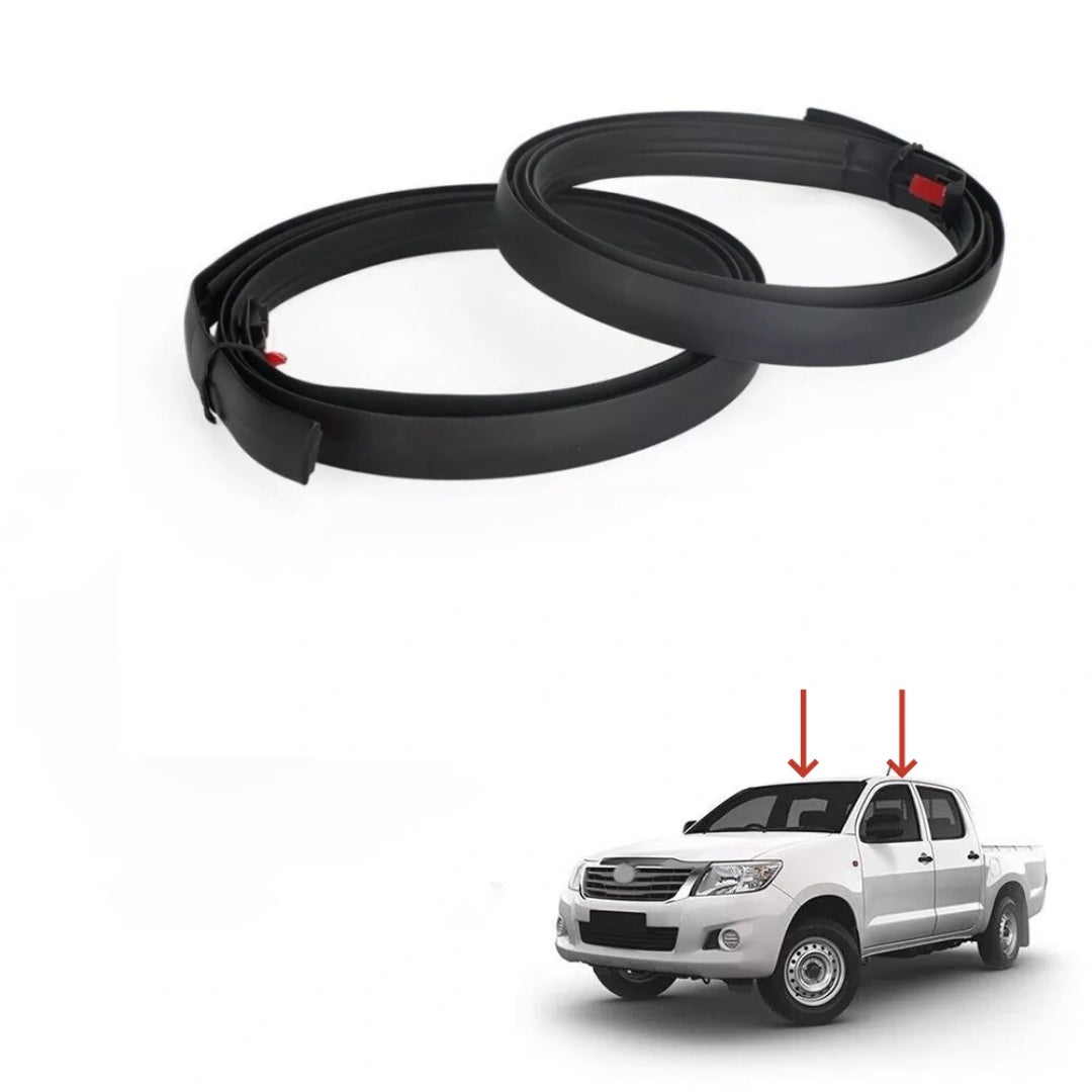 Roof Trim Strip Set Compatible with Toyota Hilux 4-Door (2005-2015)