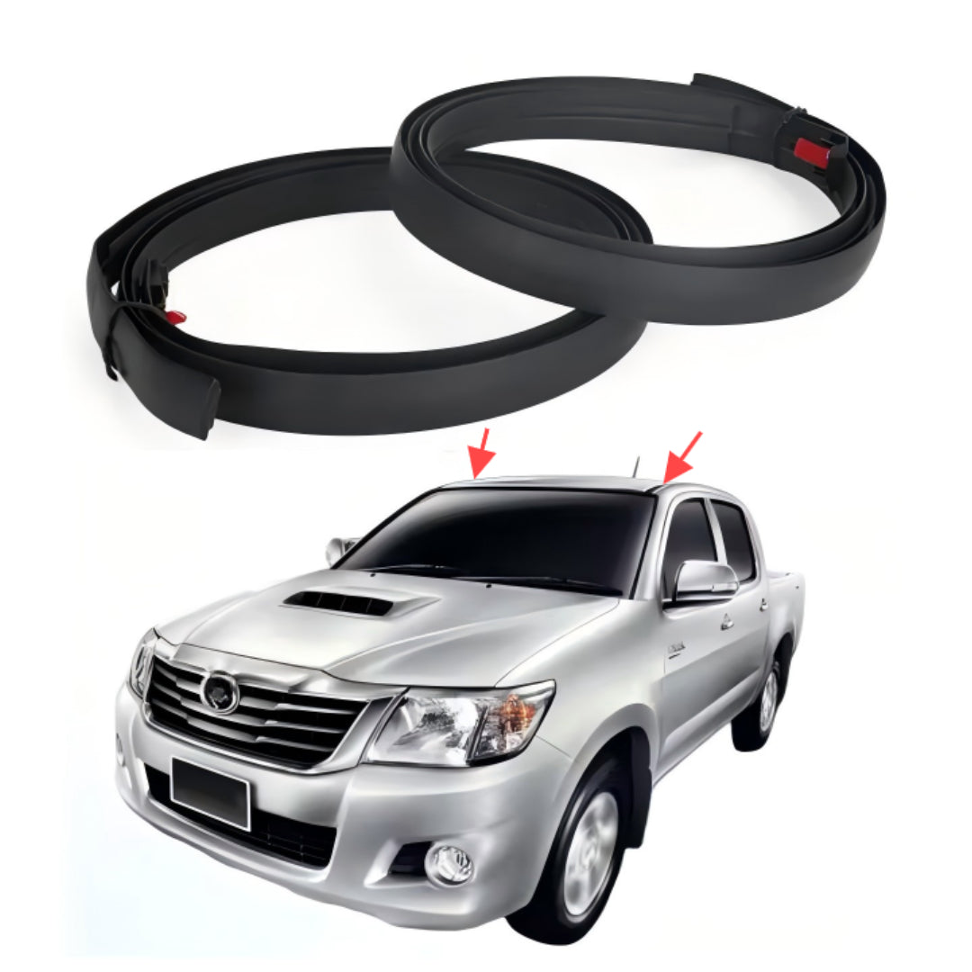 Roof Trim Strip Set Compatible with Toyota Hilux 4-Door (2005-2015)