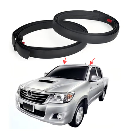 Roof Trim Strip Set Compatible with Toyota Hilux 4-Door (2005-2015)
