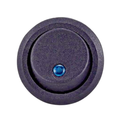 Mini Round On/Off Rocker Toggle Switch 3-Pin with LED (4-Piece)