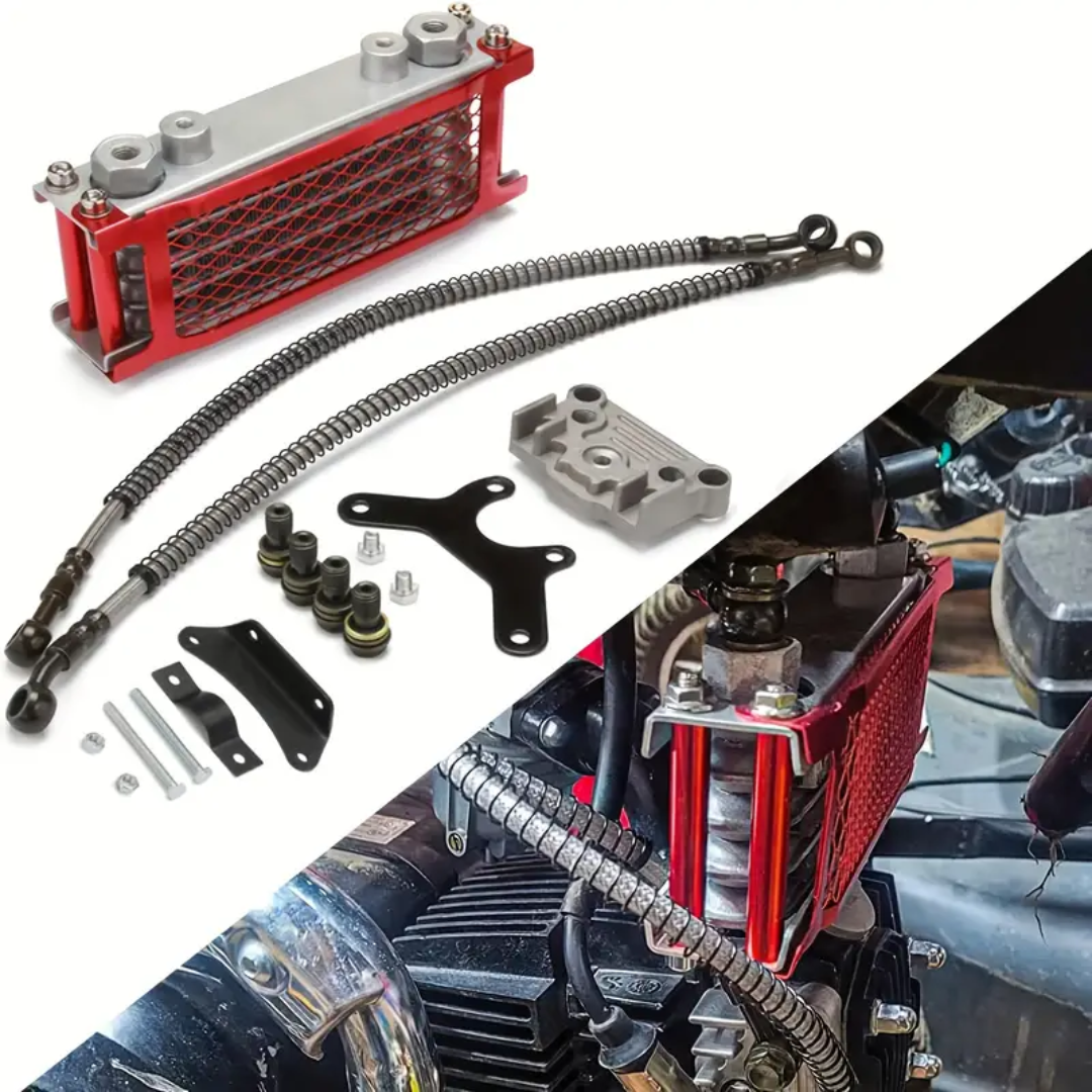 Oil Cooler Line/ Hoses & Sandwich Plate Adapter Set (AN10)