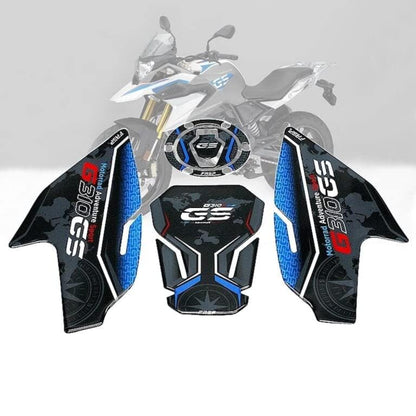 Tank, Fuel Cap & Knee Pads Sticker Pad Set: BMW G310GS (2016-)