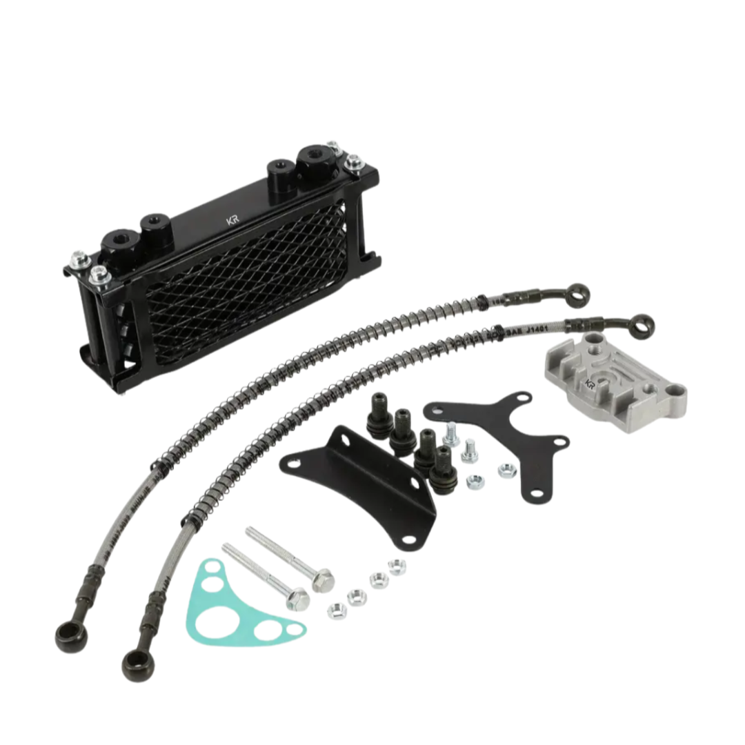 Oil Cooler Line/ Hoses & Sandwich Plate Adapter Set (AN10)
