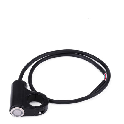 Motorcycle Handlebar Mount Switch with LED Light: 22mm - Blue