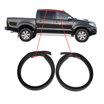 Roof Trim Strip Set Compatible with Toyota Hilux 4-Door (2005-2015)