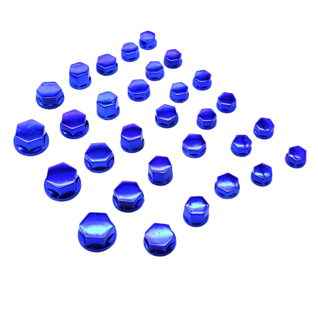 Motorcycle Plastic Bolt Cap Covers (30 Piece)
